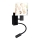 Brilagi - Lampada da parete flessibile LED per bambini BOBO 1xE27/25W/230V + LED/3W nero/bianco/animaletti