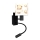 Brilagi - Lampada da parete flessibile LED per bambini BOBO 1xE27/25W/230V + LED/3W nero/bianco/orsetti