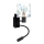 Brilagi - Lampada da parete flessibile per bambini LED BOBO 1xE27/25W/230V + LED/3W nero/bianco/blu/orsetti