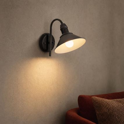 BRILAGI - Lampada da parete FORGE 1xE27/60W/230V nera