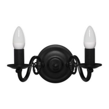 Brilagi - Lampada da parete IMPERO 2xE14/60W/230V nera