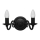 Brilagi - Lampada da parete IMPERO 2xE14/60W/230V nera