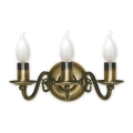 Brilagi - Lampada da parete IMPERO 3xE14/60W/230V ottone