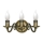 Brilagi - Lampada da parete IMPERO 3xE14/60W/230V ottone