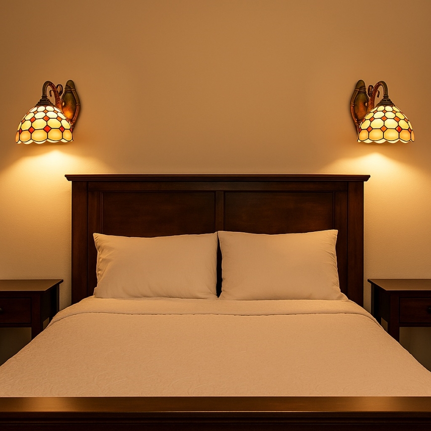 Brilagi - Lampada da parete in stile Tiffany DORAN 1xE27/40W/230V