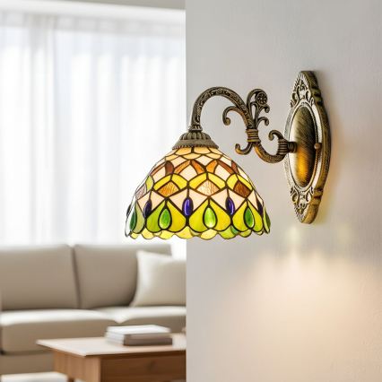 Brilagi - Lampada da parete in stile Tiffany MARGARET 1xE27/40W/230V