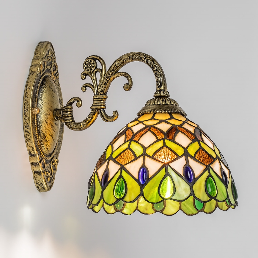 Brilagi - Lampada da parete in stile Tiffany MARGARET 1xE27/40W/230V