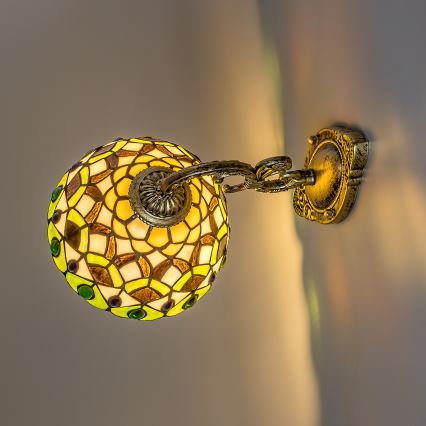 Brilagi - Lampada da parete in stile Tiffany MARGARET 1xE27/40W/230V