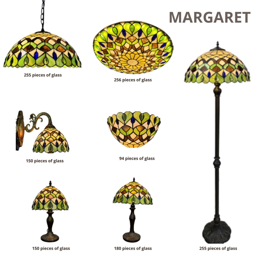Brilagi - Lampada da parete in stile Tiffany MARGARET 1xE27/40W/230V