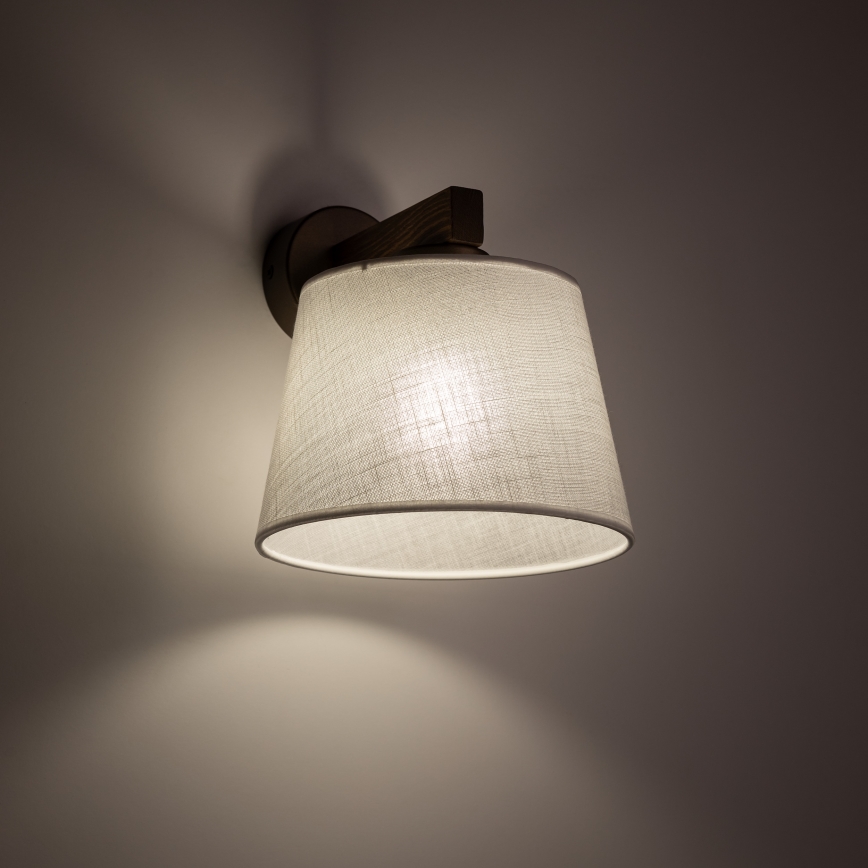 Brilagi - Lampada da parete LATTE 1xE27/60W/230V pino/bianco
