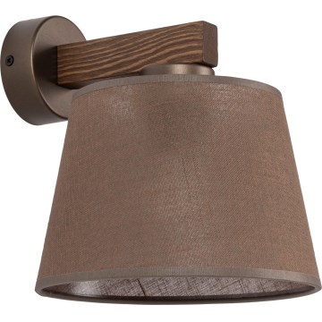 Brilagi - Lampada da parete LATTE 1xE27/60W/230V pino/marrone