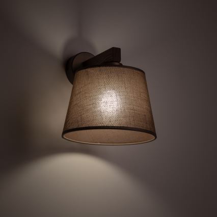Brilagi - Lampada da parete LATTE 1xE27/60W/230V pino/marrone