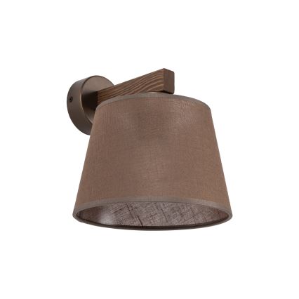 Brilagi - Lampada da parete LATTE 1xE27/60W/230V pino/marrone