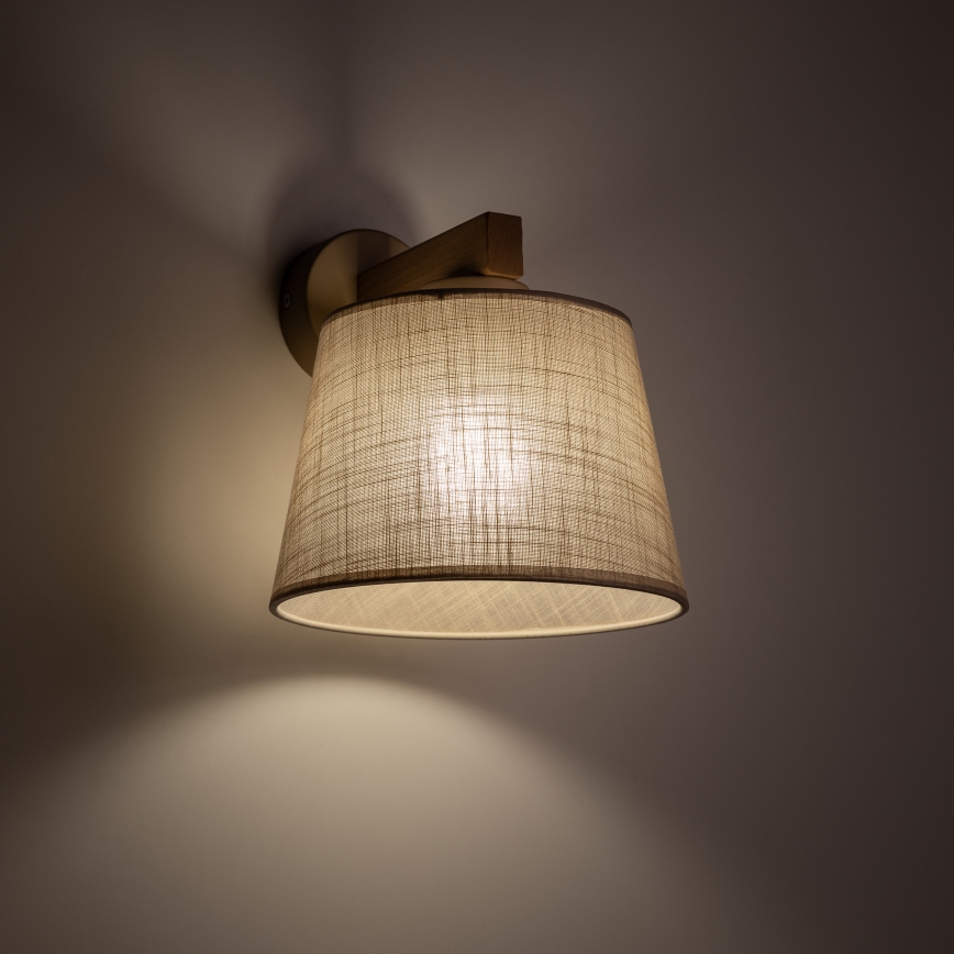 Brilagi - Lampada da parete LATTE SABIA 1xE27/60W/230V pino/beige
