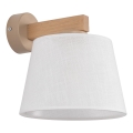 Brilagi - Lampada da parete LATTE SABIA 1xE27/60W/230V pino/bianco