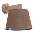 Brilagi - Lampada da parete LATTE SABIA 1xE27/60W/230V pino/marrone
