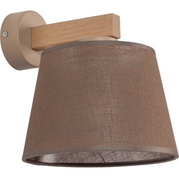 Brilagi - Lampada da parete LATTE SABIA 1xE27/60W/230V pino/marrone