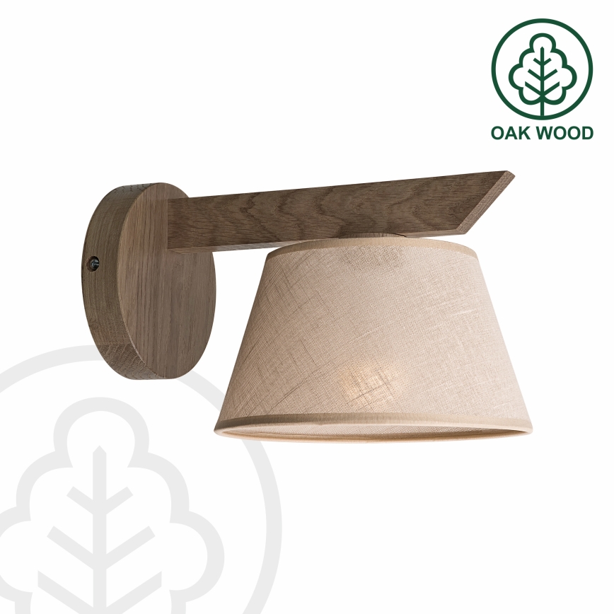 Brilagi - LED Lampada da parete ANTHONY 1xE14/40W/230V rovere noce/beige