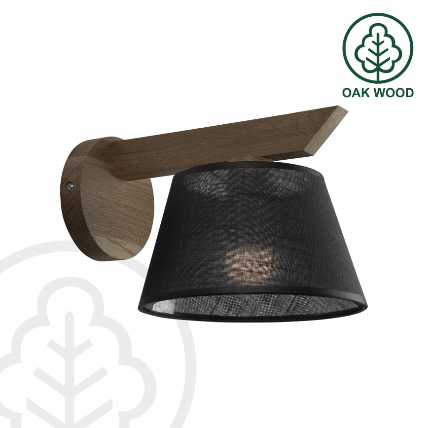 Brilagi - LED Lampada da parete ANTHONY 1xE14/40W/230V rovere noce/nero