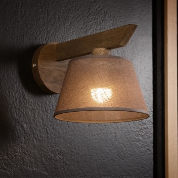 Brilagi - Lampada da parete LED ANTHONY 1xE14/40W/230V rovere noce/marrone