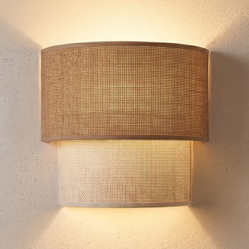 Brilagi - Lampada da parete LED BOHO ECO 1xE27/10W/230V beige/crema