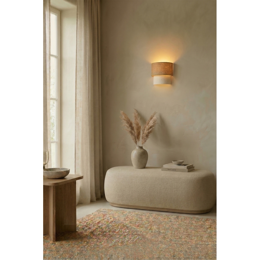 Brilagi - Lampada da parete LED BOHO ECO 1xE27/10W/230V beige/crema