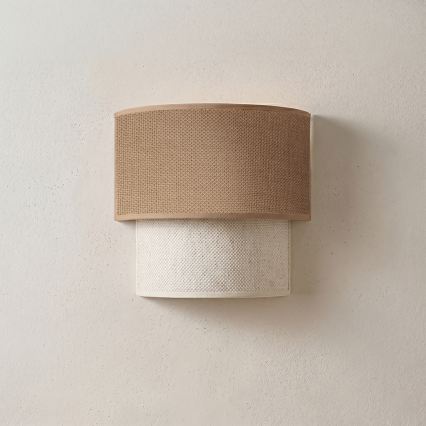 Brilagi - Lampada da parete LED BOHO ECO 1xE27/10W/230V beige/crema