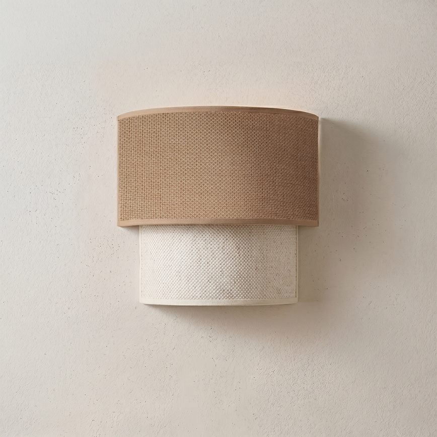 Brilagi - Lampada da parete LED BOHO ECO 1xE27/10W/230V beige/crema