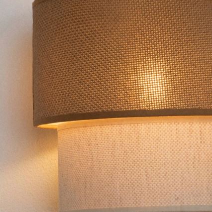 Brilagi - Lampada da parete LED BOHO ECO 1xE27/10W/230V beige/crema