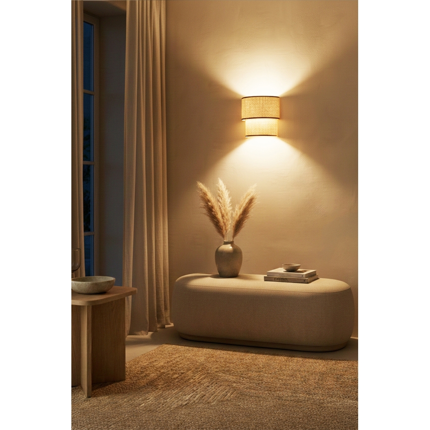 Brilagi - Lampada da parete LED BOHO ECO 1xE27/10W/230V beige