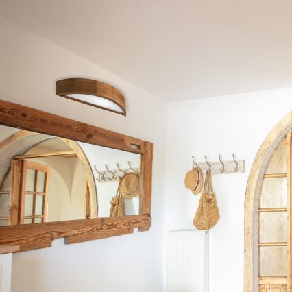 Brilagi - Lampada da parete LED CARVALHO 1xE27/15W/230V rovere ciliegio