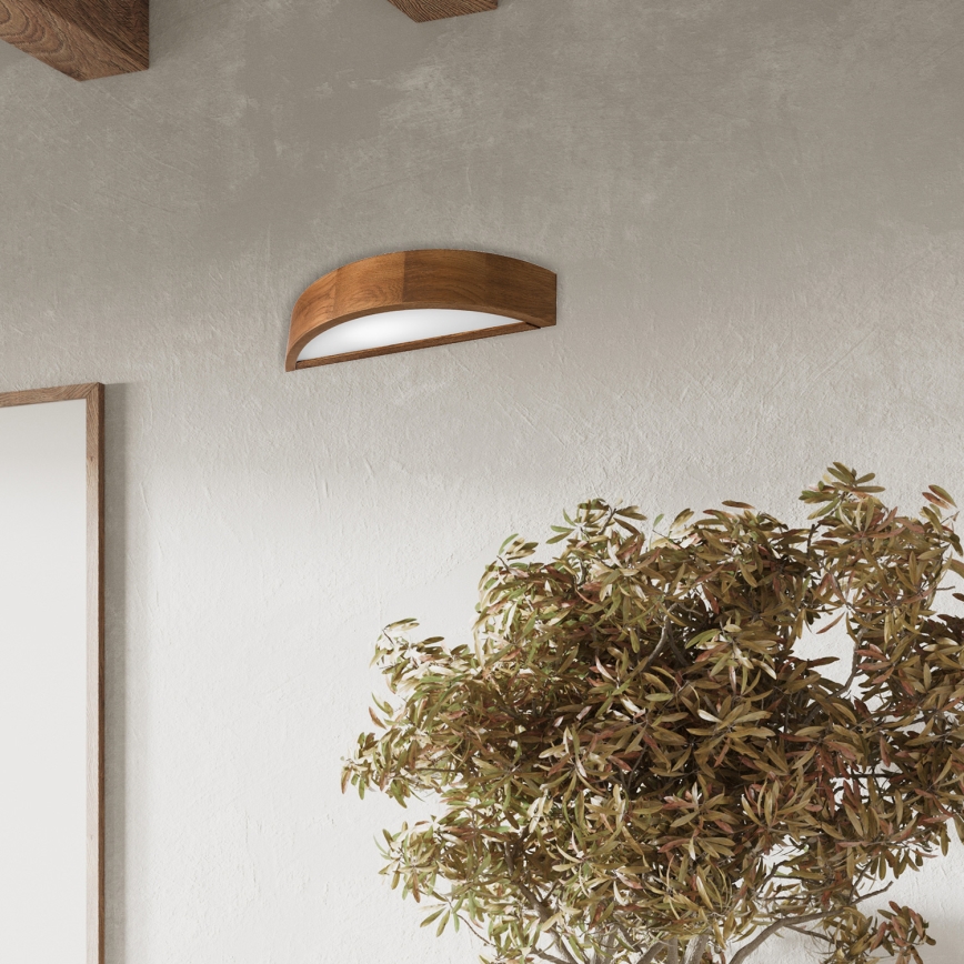 Brilagi - Lampada da parete LED CARVALHO 1xE27/15W/230V rovere ciliegio