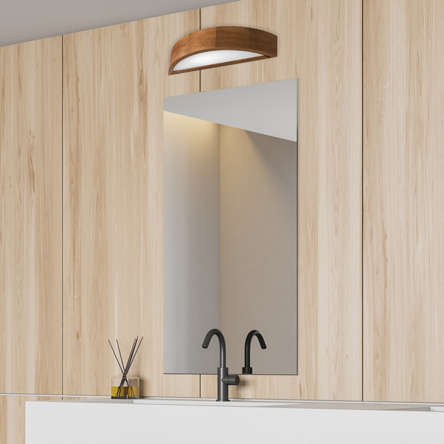 Brilagi - Lampada da parete LED CARVALHO 1xE27/15W/230V rovere ciliegio