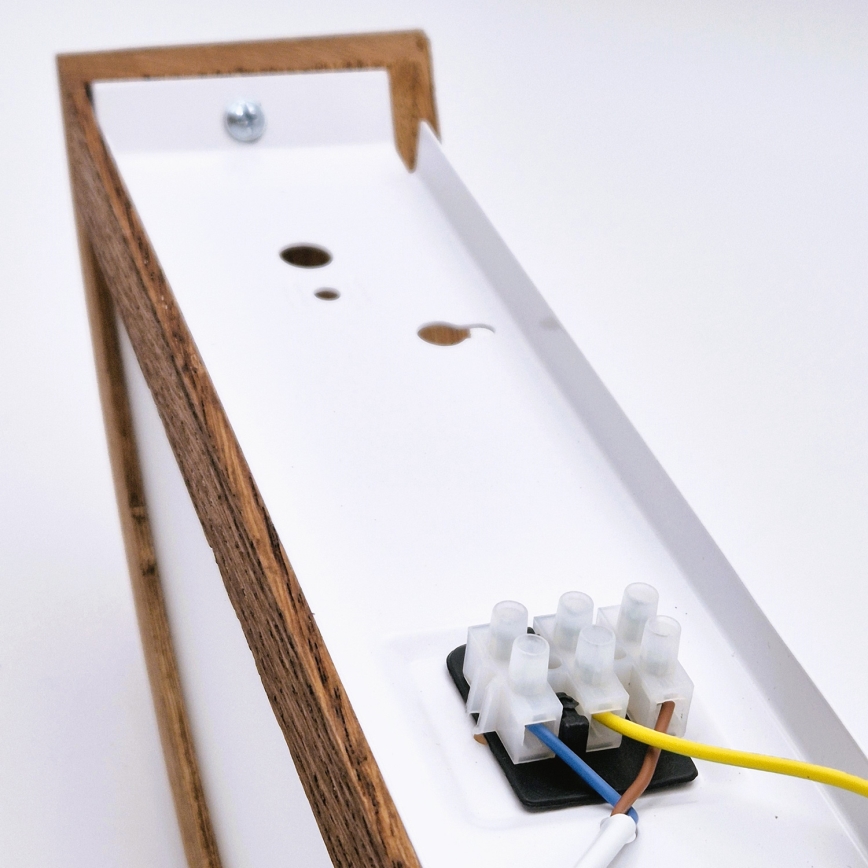 Brilagi - Lampada da parete LED CARVALHO 1xE27/15W/230V rovere ciliegio