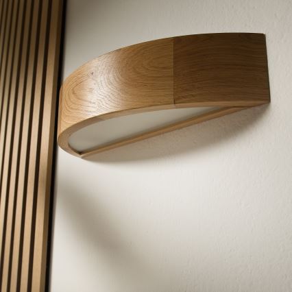 Brilagi - Lampada da parete LED CARVALHO 1xE27/15W/230V rovere