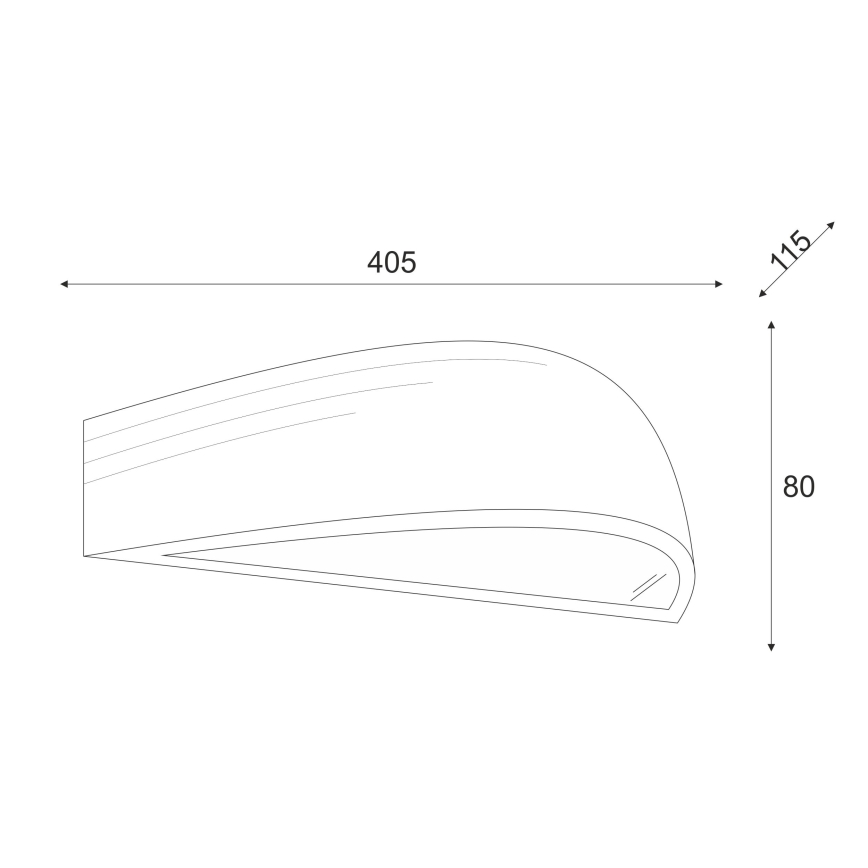 Brilagi - Lampada da parete LED CARVALHO 1xE27/15W/230V rovere