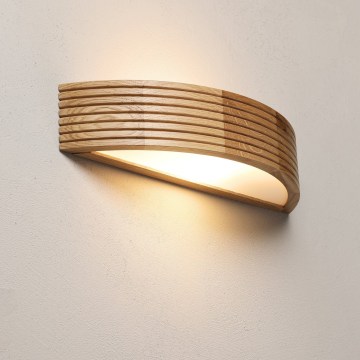 Brilagi - Lampada da parete LED CARVALHO MODERN 3xE27/60W/230V rovere