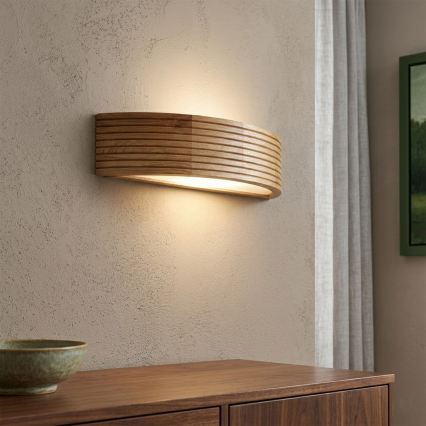 Brilagi - Lampada da parete LED CARVALHO MODERN 3xE27/60W/230V rovere