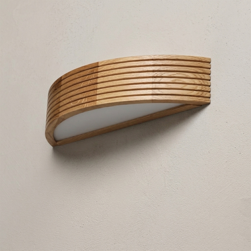 Brilagi - Lampada da parete LED CARVALHO MODERN 3xE27/60W/230V rovere