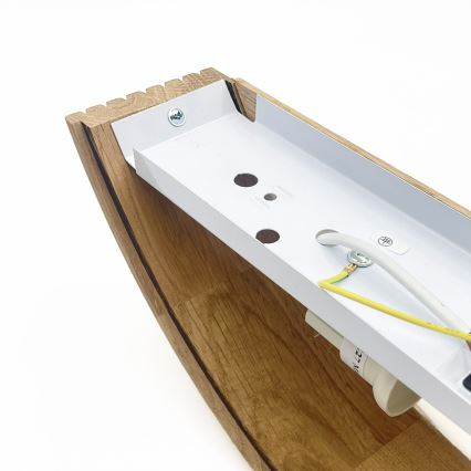 Brilagi - Lampada da parete LED CARVALHO MODERN 3xE27/60W/230V rovere