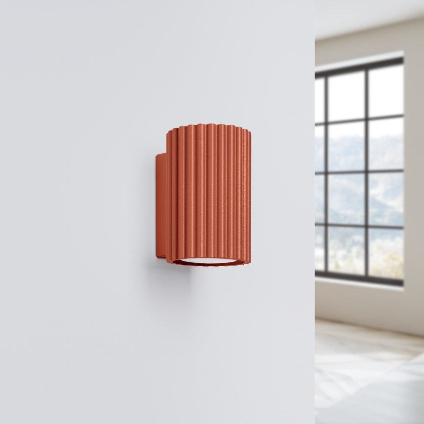 BRILAGI - Lampada da parete LED CRESTO 1xGU10/10W/230V 10 cm arancione