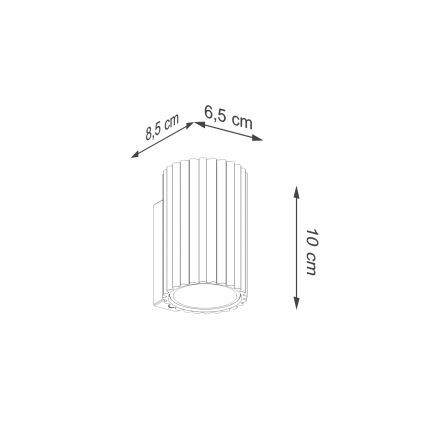 BRILAGI - Lampada da parete LED CRESTO 1xGU10/10W/230V 10 cm arancione