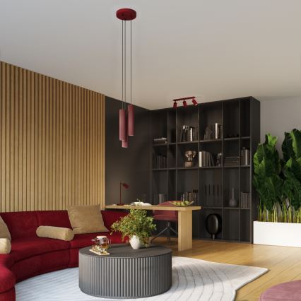 Brilagi - Lampada da parete LED CRESTO 1xGU10/10W/230V 10 cm bordeaux