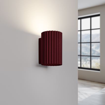 Brilagi - Lampada da parete LED CRESTO 1xGU10/10W/230V 10 cm bordeaux