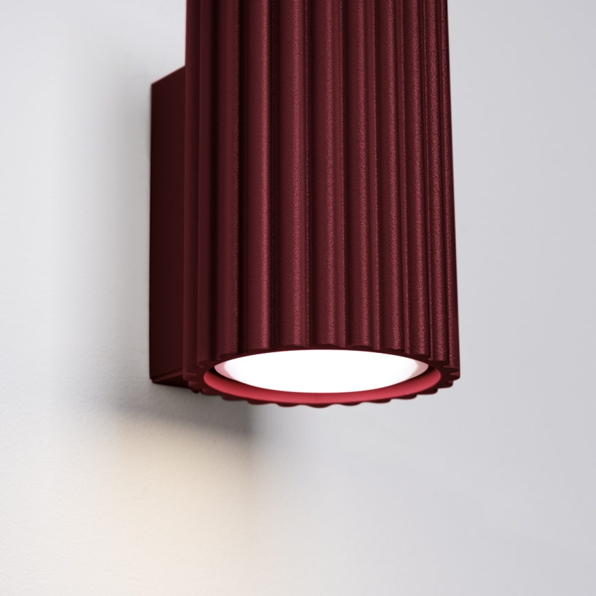 Brilagi - Lampada da parete LED CRESTO 1xGU10/10W/230V 10 cm bordeaux