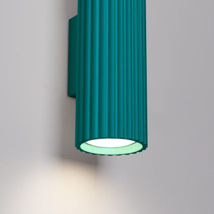 Brilagi - Lampada da parete LED CRESTO 2xGU10/10W/230V 20 cm turchese