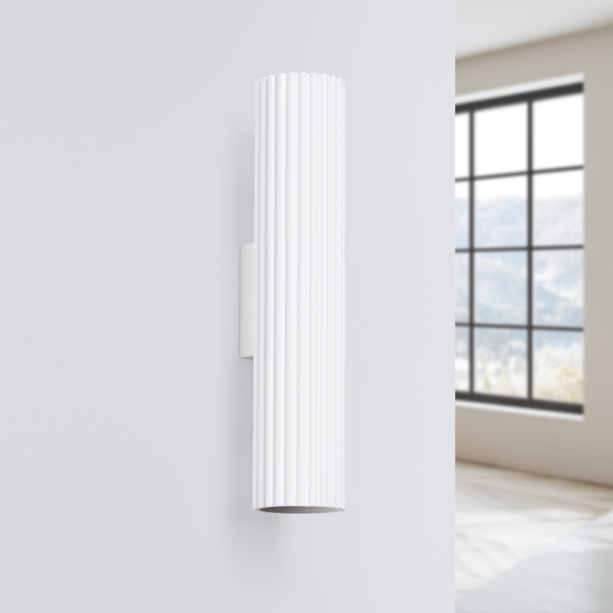 Brilagi - Lampada da parete LED CRESTO 2xGU10/10W/230V 30 cm bianca