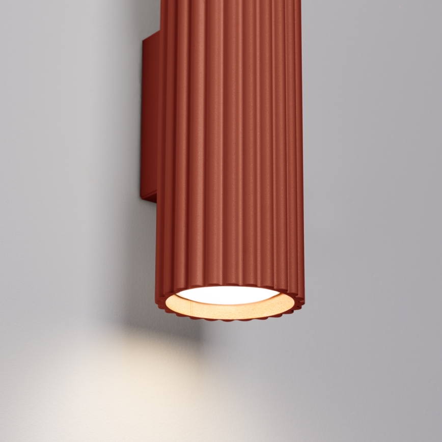 Brilagi - Lampada da parete LED CRESTO 2xGU10/10W/230V 30 cm rossa