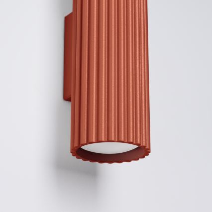 Brilagi - Lampada da parete LED CRESTO 2xGU10/10W/230V 30 cm rossa