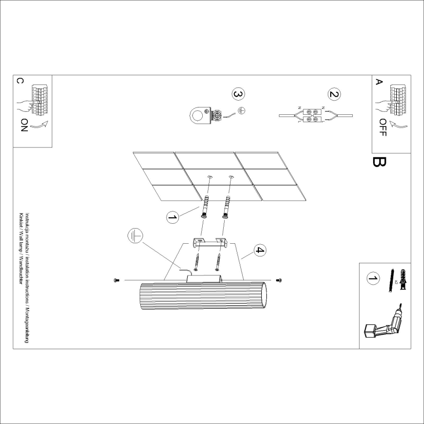 Brilagi - Lampada da parete LED CRESTO 2xGU10/10W/230V 30 cm rossa